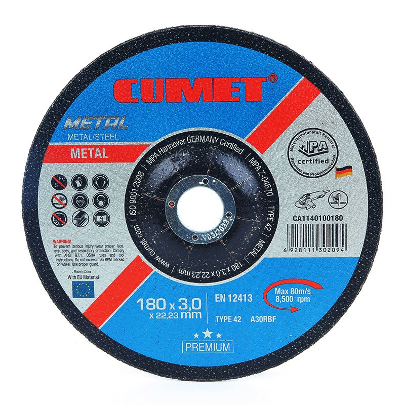 Cumet 7"Cutting Wheel for Inox Metal Abrasive Factory Price New Tech