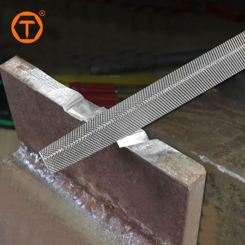 T8 Carbon Steel Metal Three Square Triangle File with PP Handle