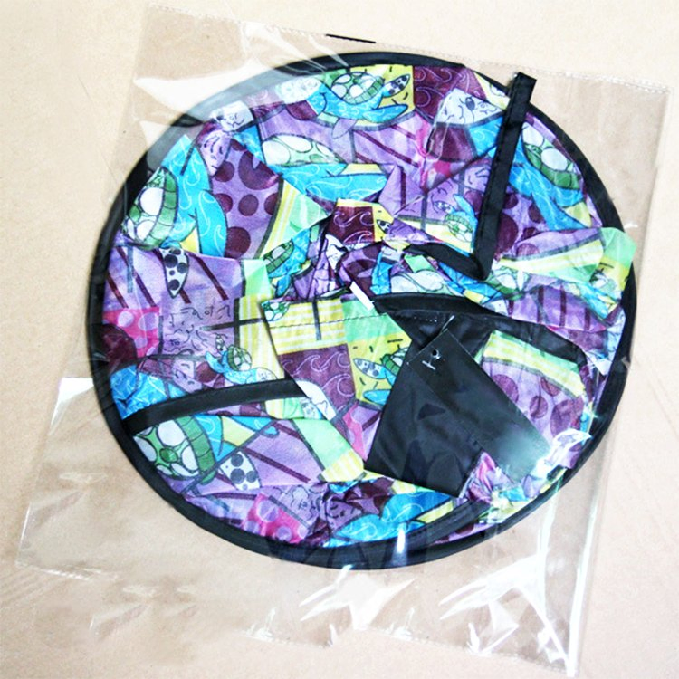 Cartoon Baby Haircut Apron with Fun Printed Design