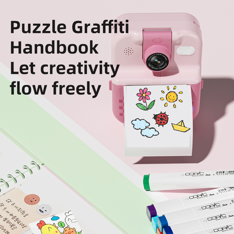 Детская камера P02 с мгновенной печатью, 2.4 дюйма