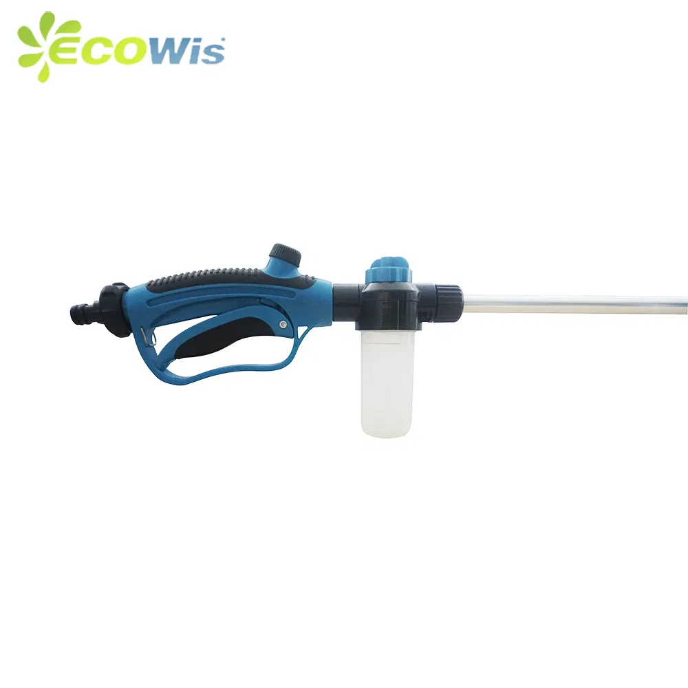 10 Patterns Adjustable Hose End Trigger Pressure Soap Water Wand Sprayer