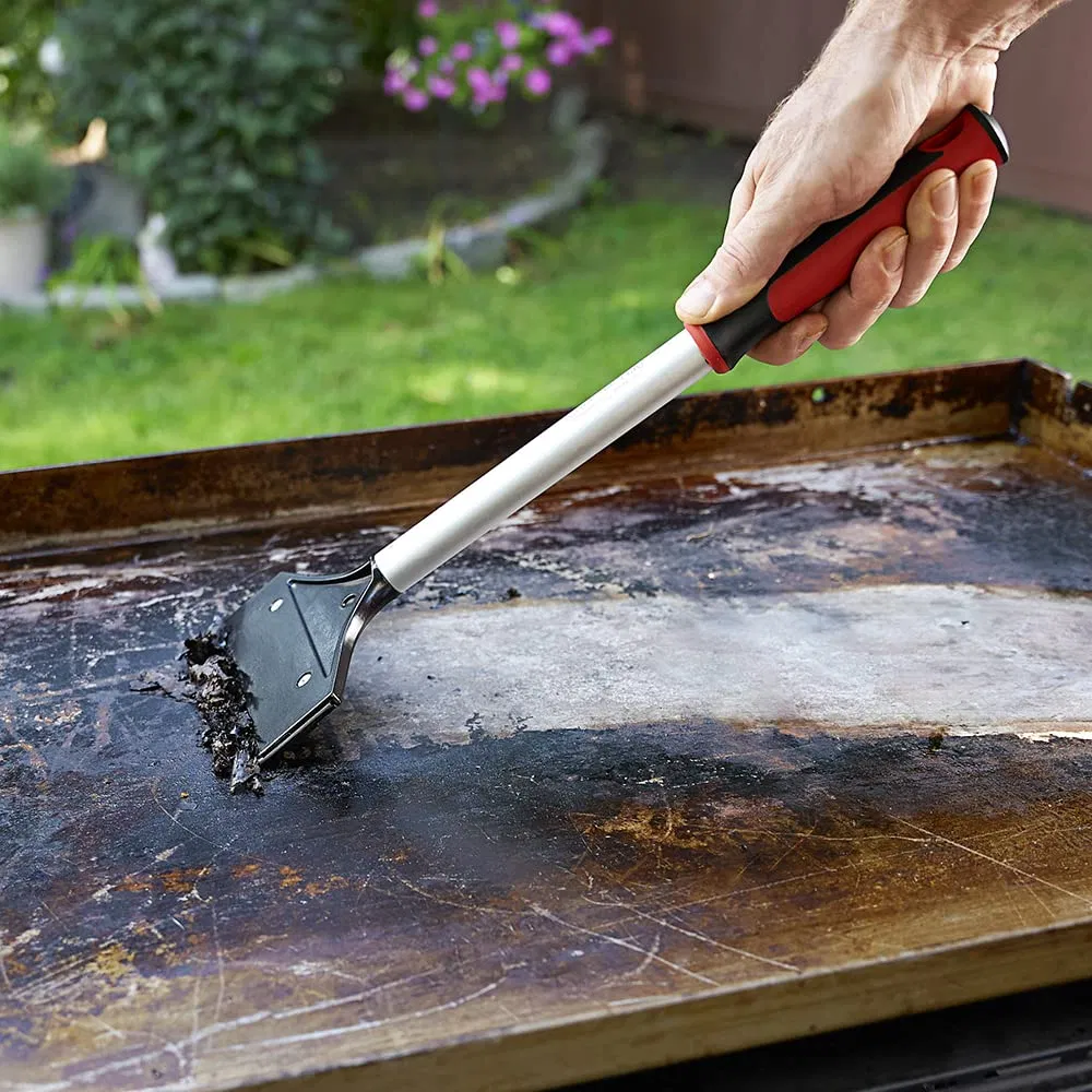Heavy Duty Cleaning Sharpened Scraping Blade Better Cleaning Extra Length Griddle Scraper