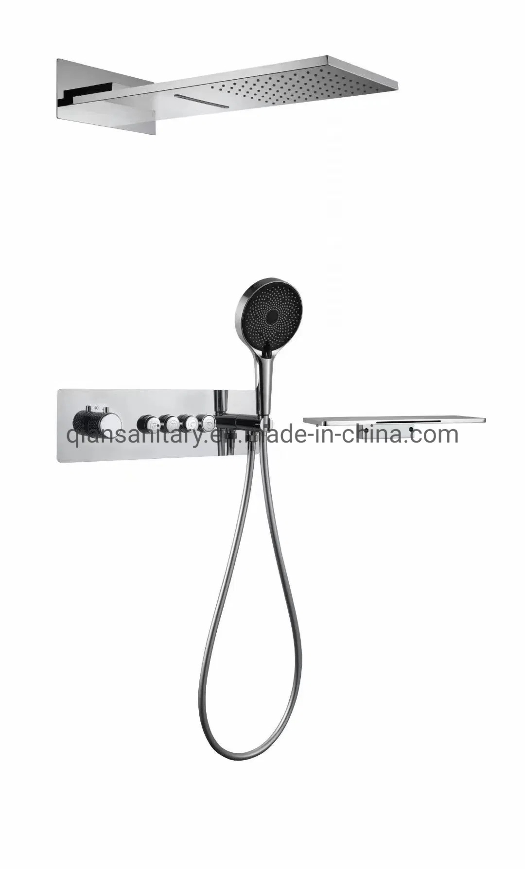 Brushed Gold Concealed Shower Set Shower Faucet