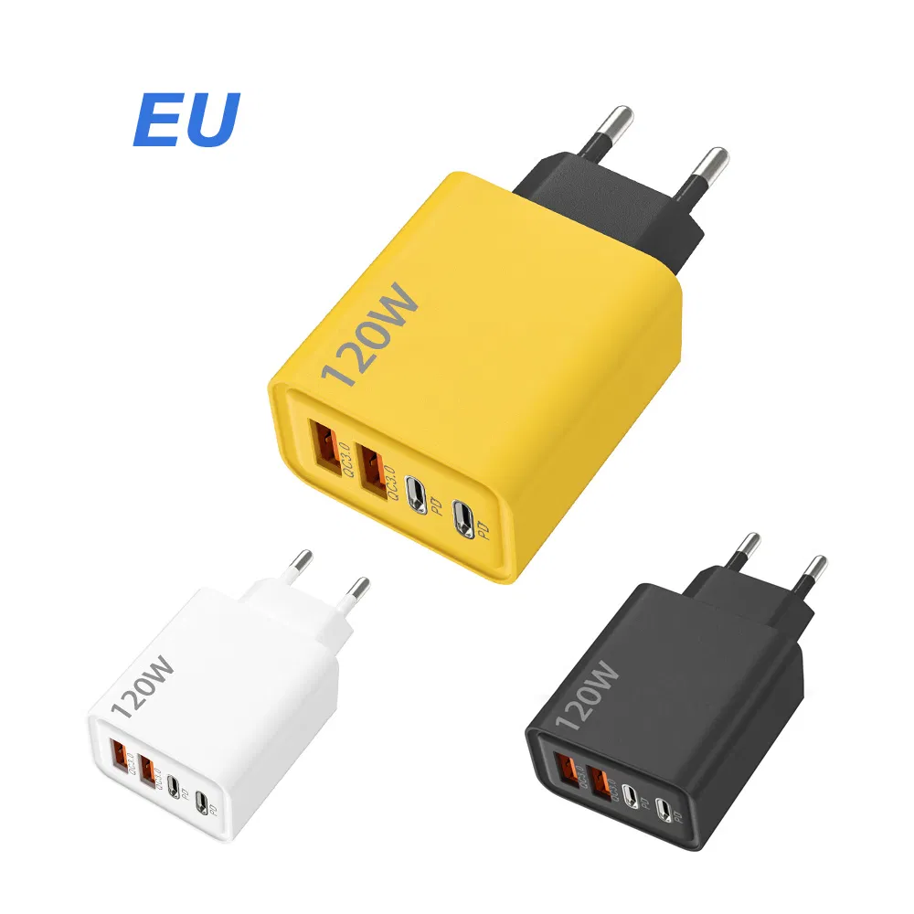 Зарядное устройство 120W с двумя USB-C PD и QC3.0
