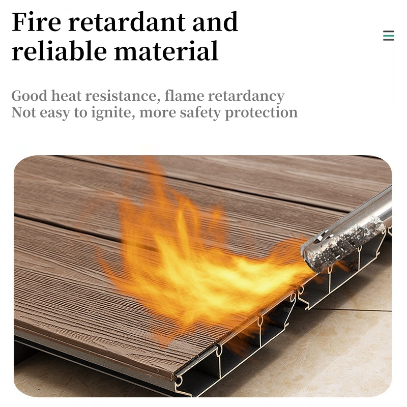 Eco-Friendly Fire Proof Aluminum Outdoor Decking Weather Resistant and Stylish