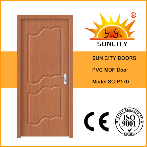 Modern PVC Interior Room Wood Door Panel