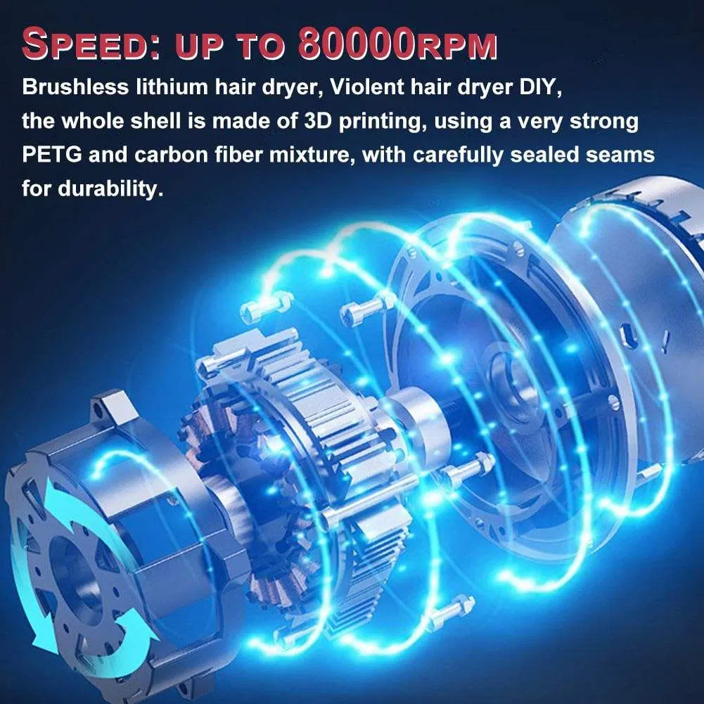 Electric Turbo Fan Portable Turbo Fan Vertical Wind Turbine for Car Powerful Turbo Jet Fan