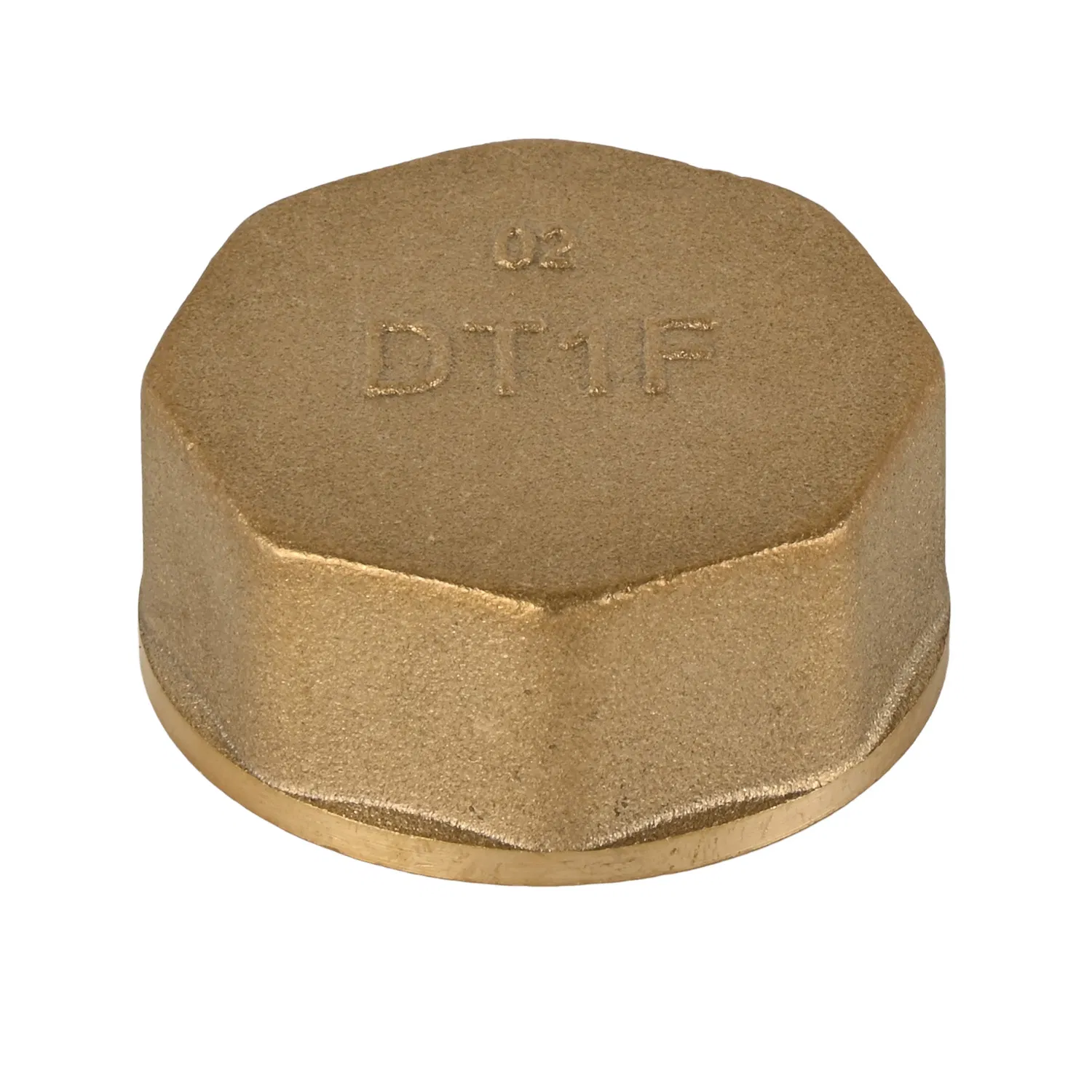 Brass Pipe Fitting Hex Female Thread Plug Ending Cap Nut for Garden Outdoor Water Nozzle
