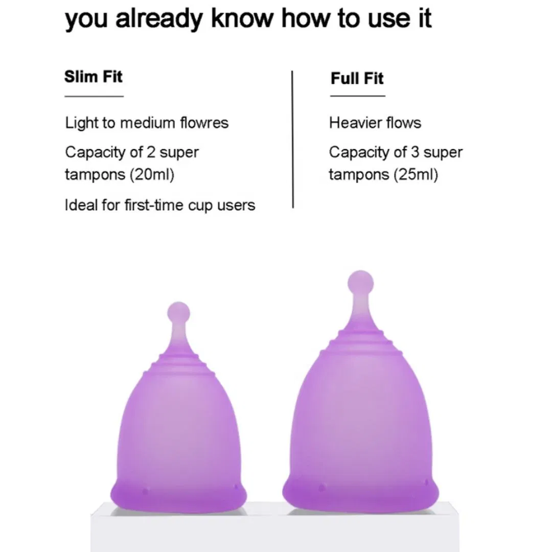 Eco-Friendly Reusable Medical Silicone Menstrual Cup for Women