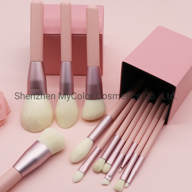 OEM ODM Premium Pink Makeup Brushes 12PCS Eye Shadow Lip Cosmetics Brush Set