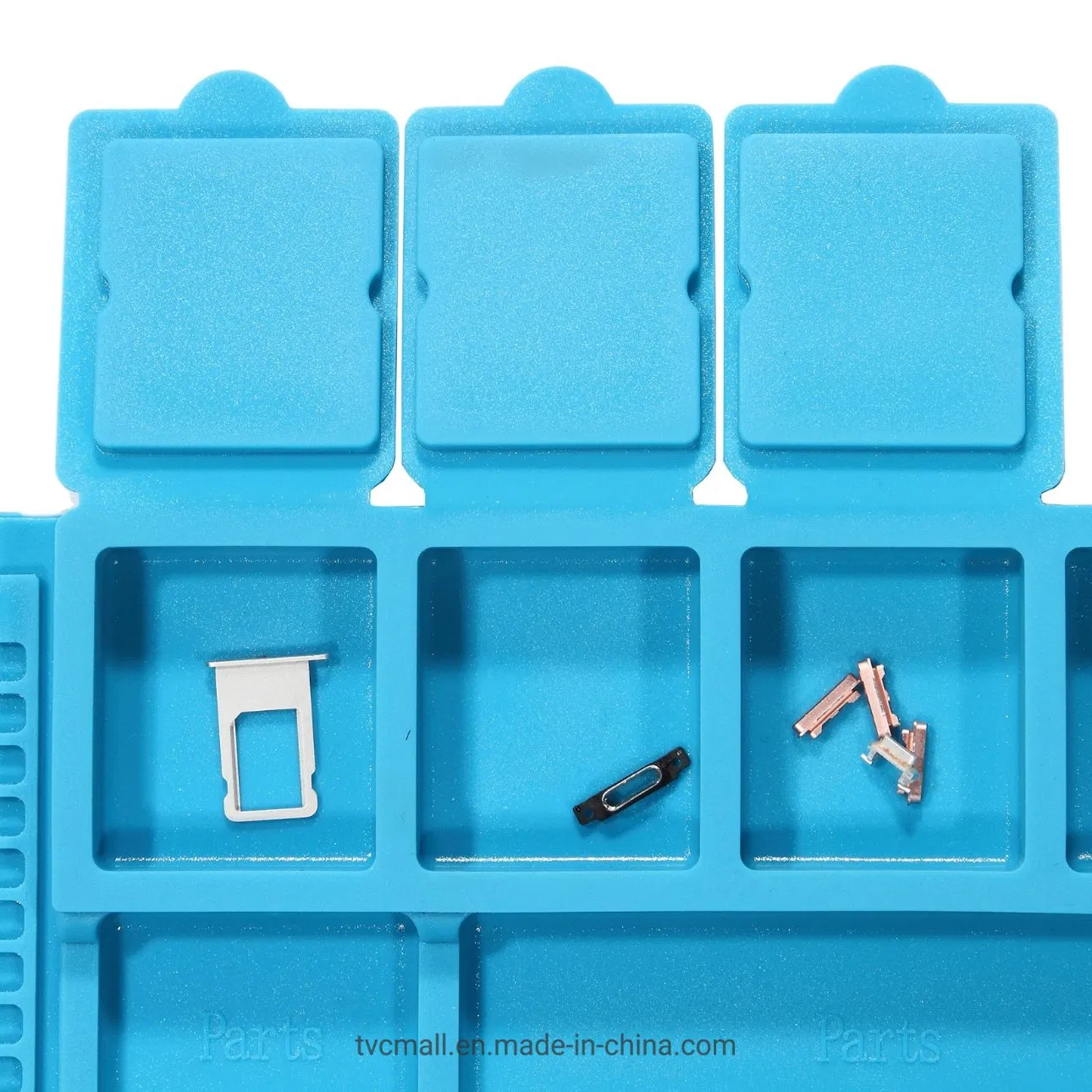 Iparts Expert Heat Insulation Magnetic Screw Keeper Silicone Mat Cell Phone Maintenance Platform Repair Pad