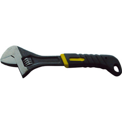 Hautine High Quality Adjustable Wrench W/Double Color TPR Handle
