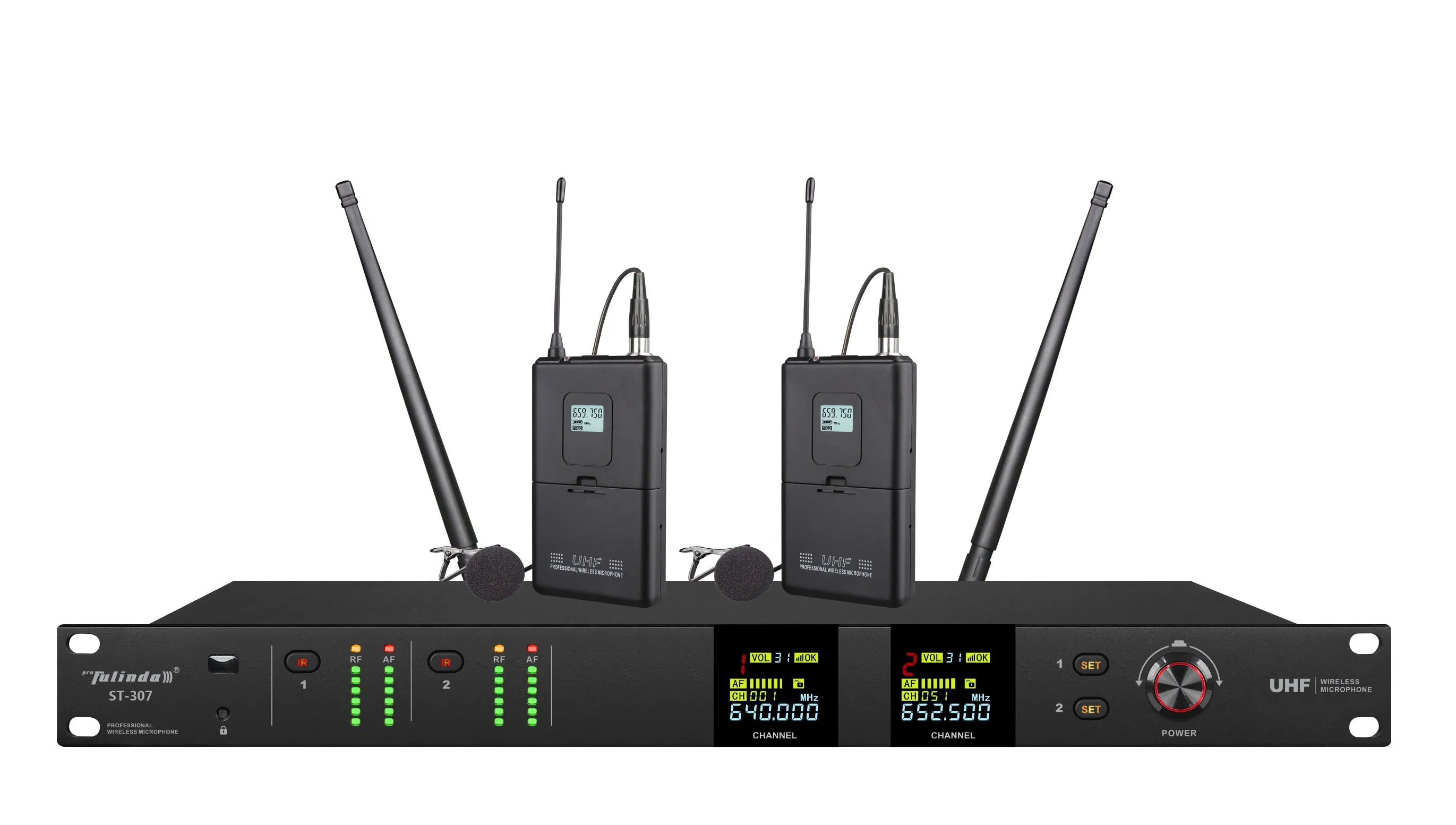 Беспроводной микрофон ST-307 с панелью управления