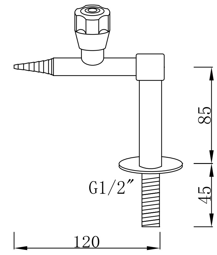 Лабораторный кран для газа и воды с сушилкой и доской