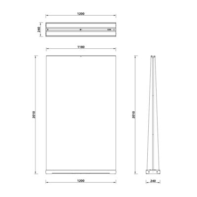 Portable 120*200 Double-Sided Pull up Banner Display for Exhibitions Advertising