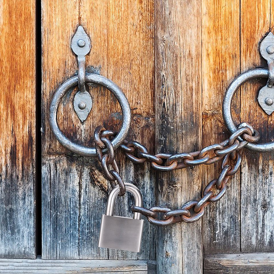 High Safety Home Security Anti-Theft Waterproof Stainless Steel Padlock Pad Lock