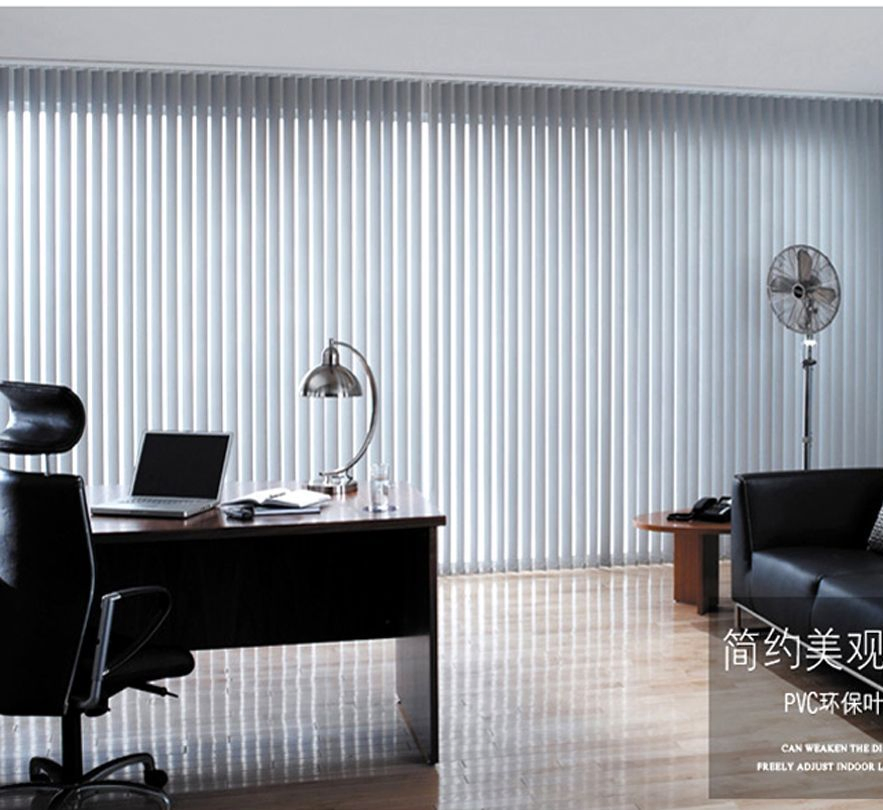 Vinyl PVC Material Bedroom Decorated Window Vertical Blinds