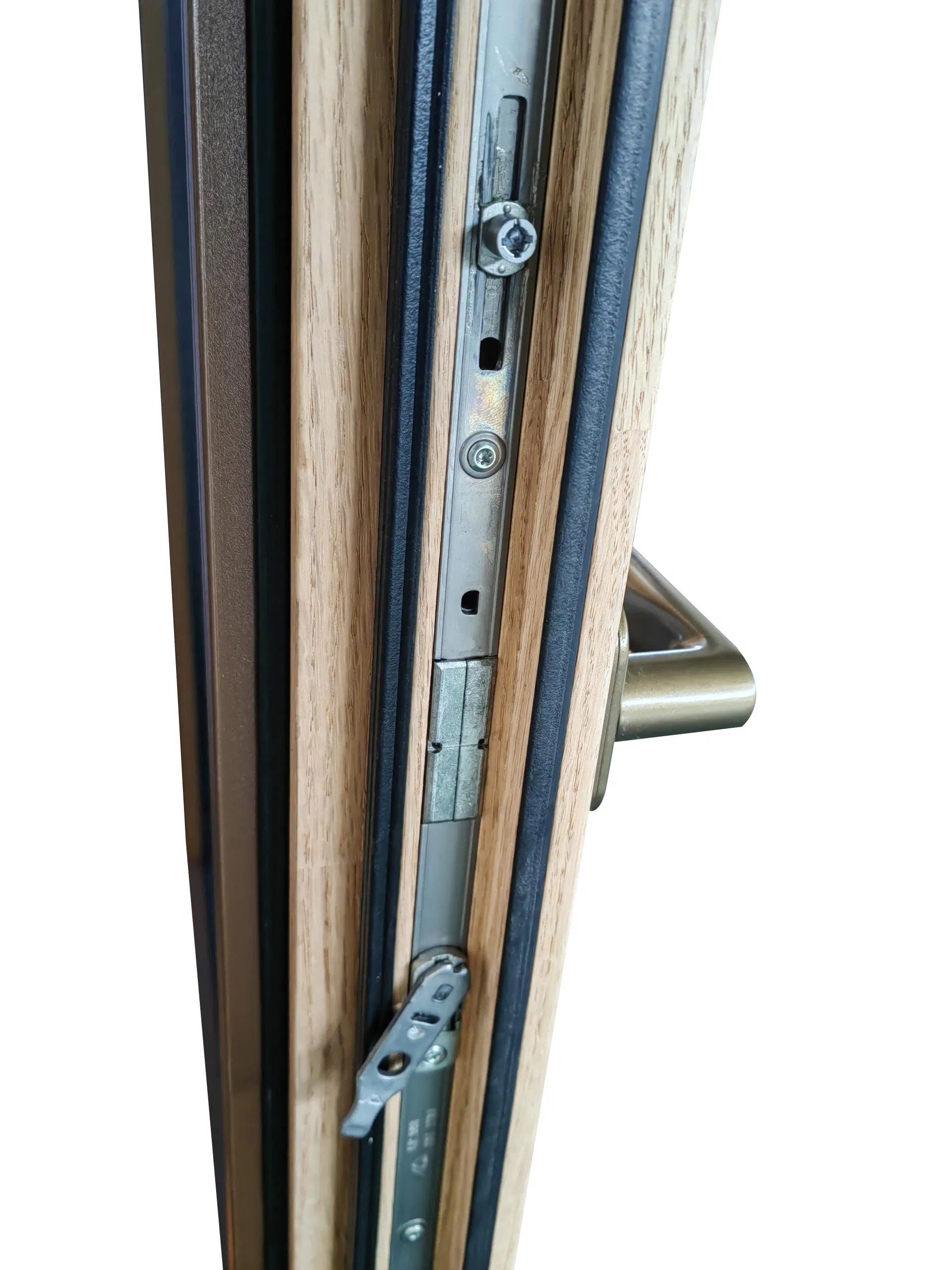 Penjoy Factory Price High Performance Aluminum Wooden House Door Double Glazing