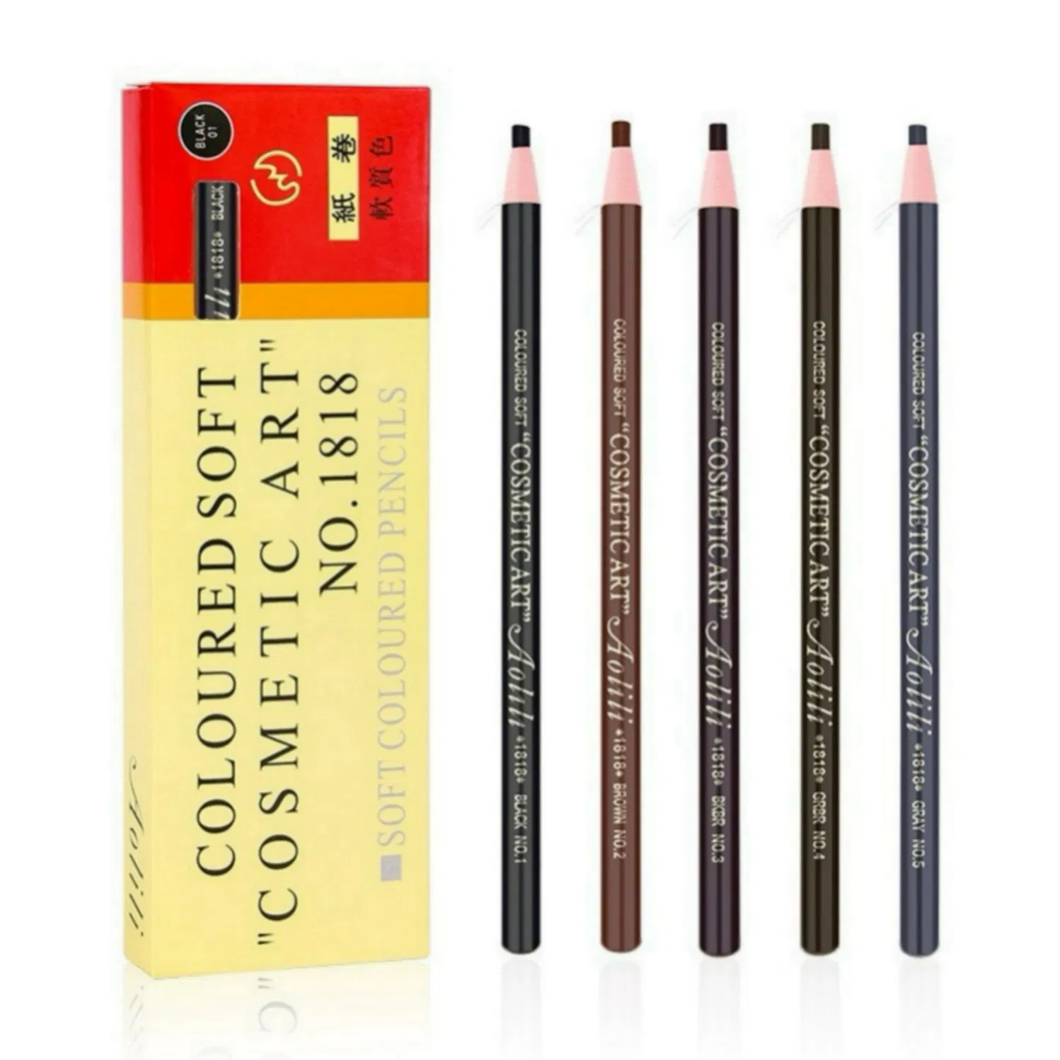 Dual Function Eyebrow Pencil with Pencil End and Powder End for Layered and Fuller Eyebrows