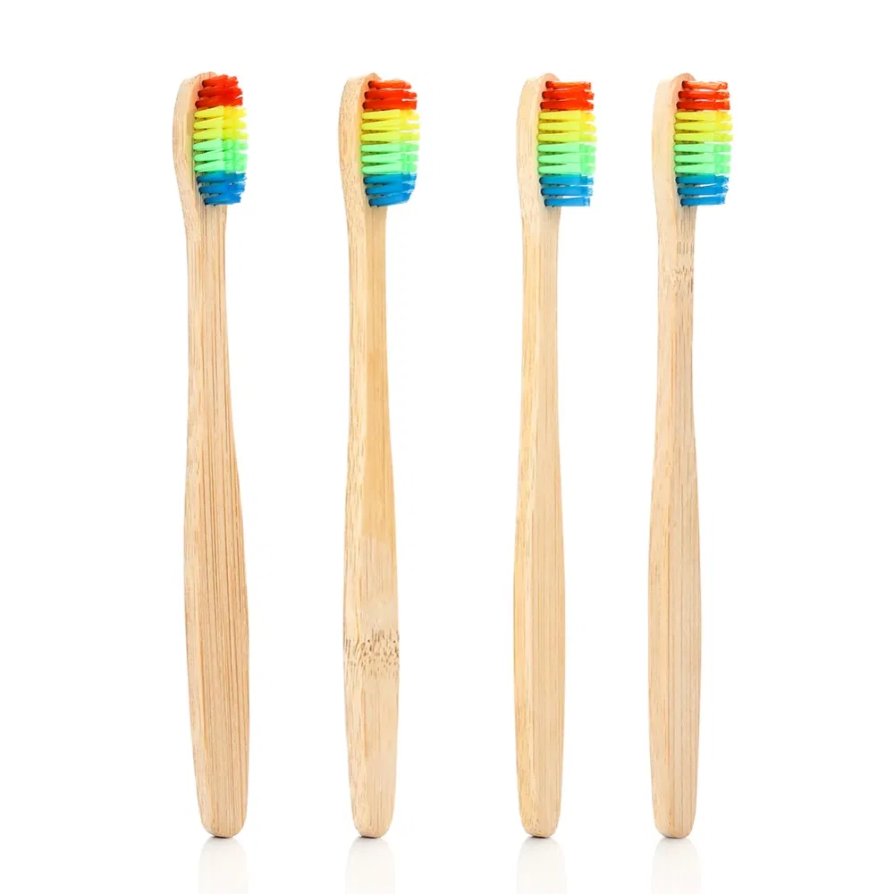 Biodegradable Bamboo Toothbrush, Reusable Eco Friendly Toothbrushes, Compostable Natural Wooden Toothbrush