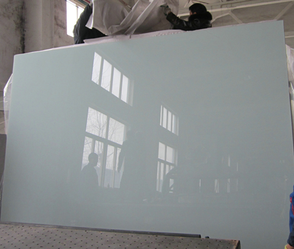 Open Kitchen New Deco Back Painted Glass Cabinet Doors for Home Design