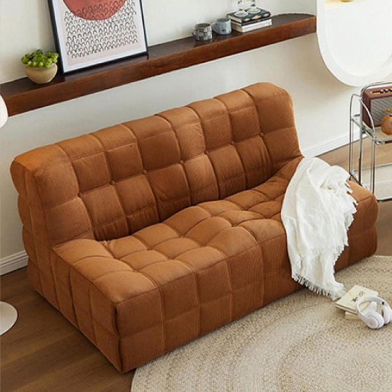 Orthopedic Support Modern Sofa with High-Density Polymer Sponge and Silk-Blend Lamb Wool Cushioning