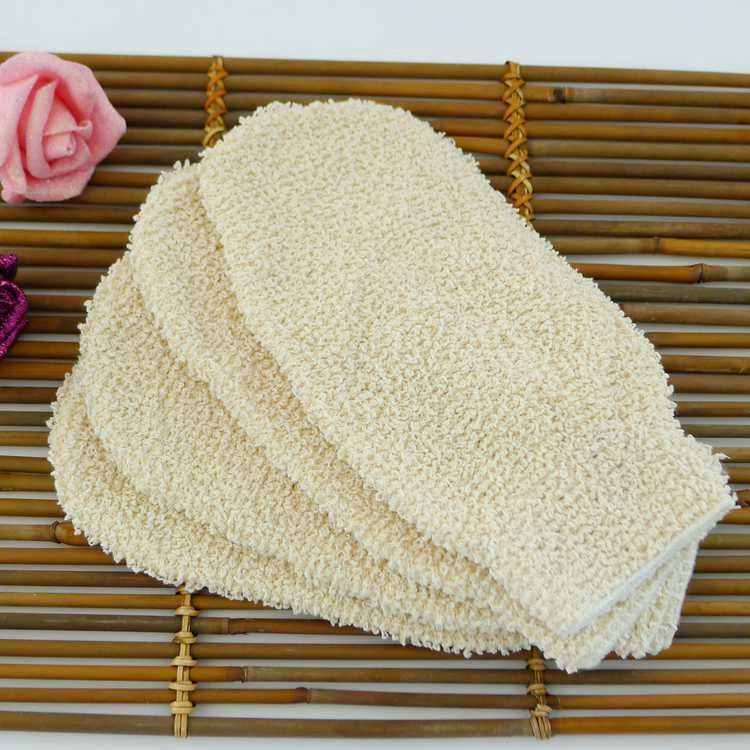 Eco Friendly Natural Sisal Hemp Exfoliating Bath Mitt Glove Jute Bath Sponge Scrubbing Hemp Glove