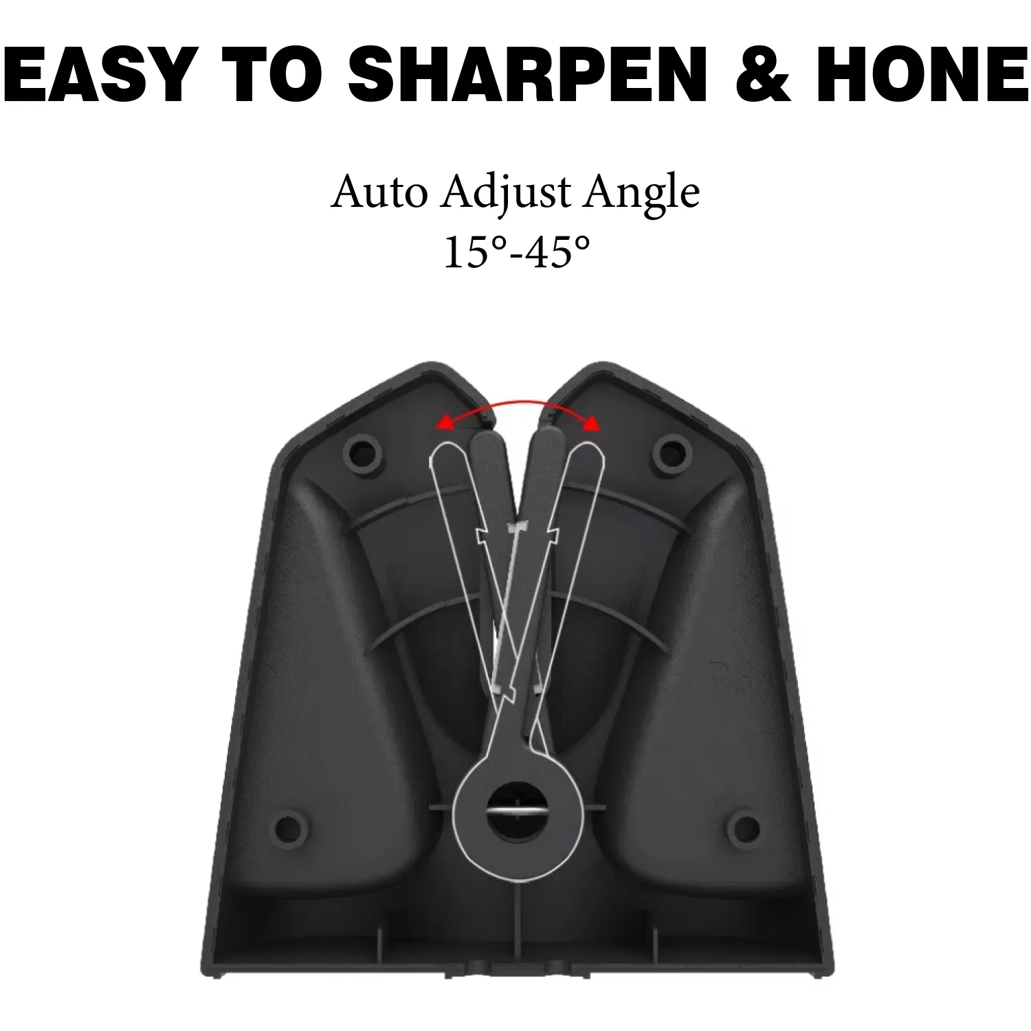 Auto Adjust Angle 15 45 Anti Knife Slicker X Shape Knife Sharpener for Most Knives Scissors Kitchen Sharpener