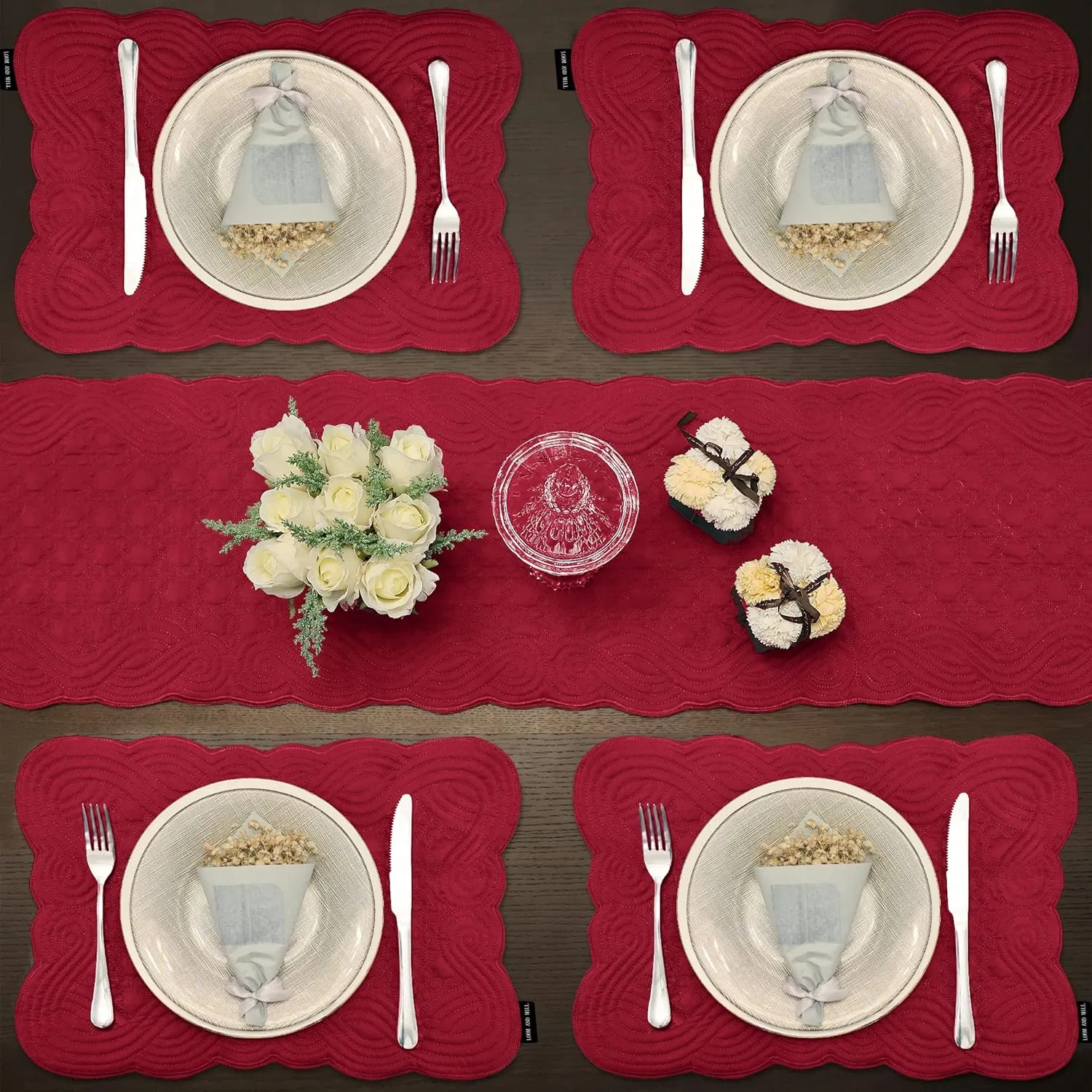 Stylish Machine Washable Rectangular Placemats for Dining Tables