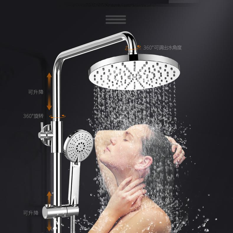 Tower Bathroom Wall Mounted Stainless Steel Body Massage Jets Handheld Shower Spray Top Head Single Lever Mixer Water System Shower Column Accessories Shower