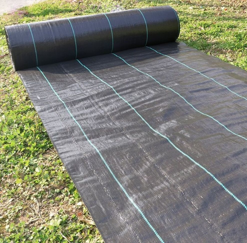 PP PE Black Agricultural Ground Cover Weed Mat for Garden
