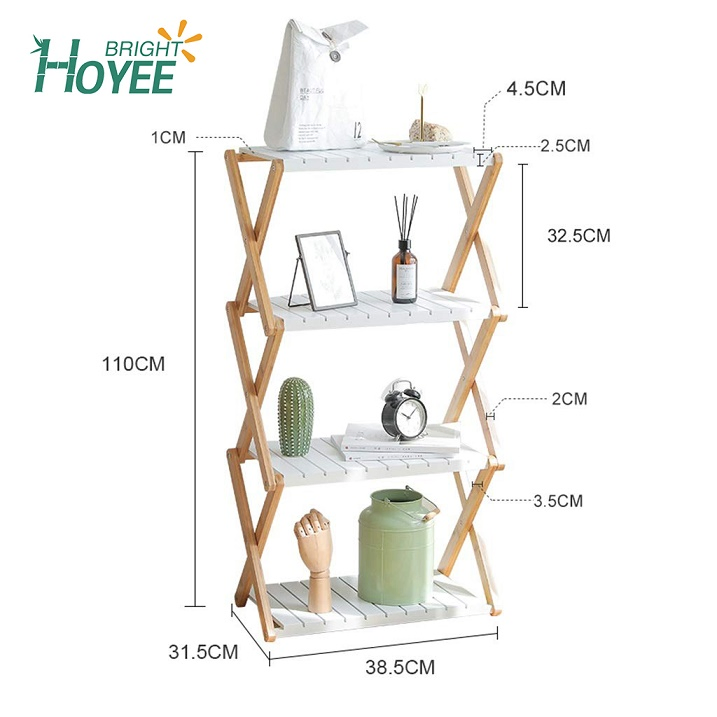 Bamboo Two Layer Shelf