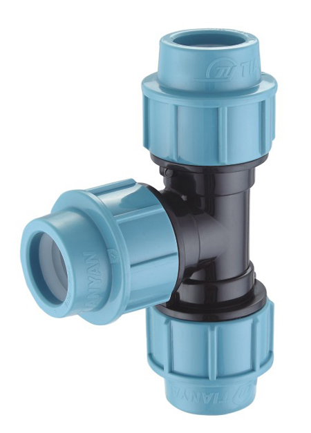 Tee Irrigation System PP Compression Fittings