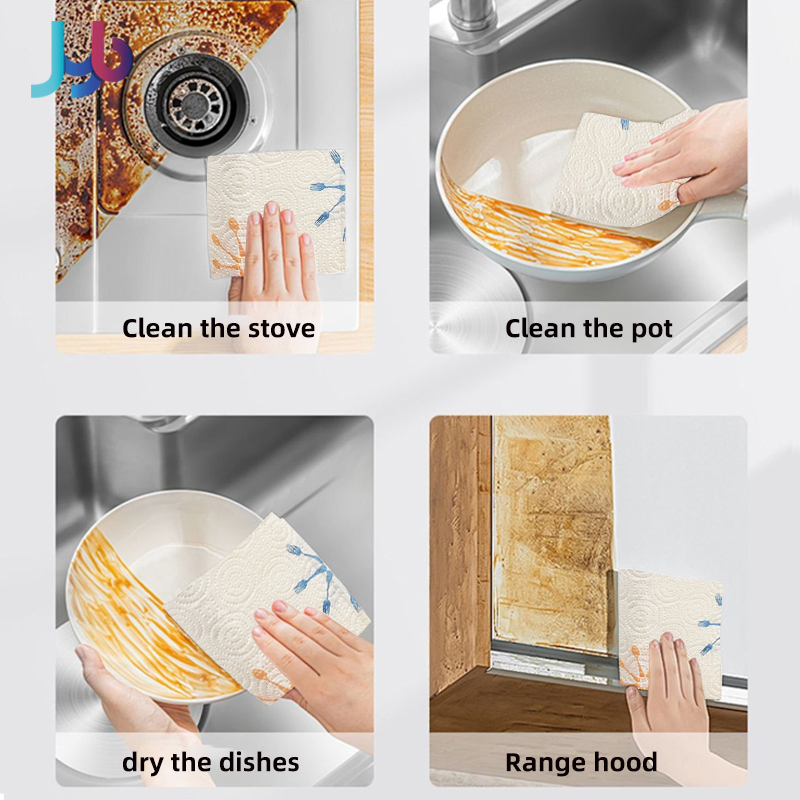 Eco Friendly Bamboo Reusable Kitchen Paper Towels Tissue