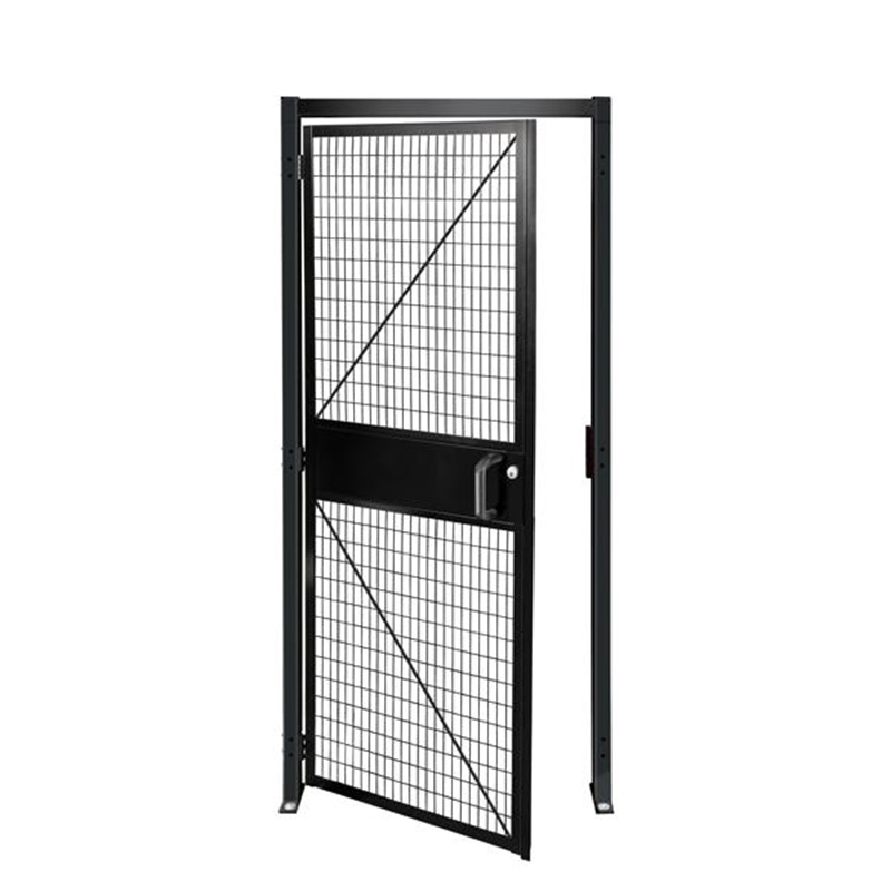 Hinged Welded Wire Mesh Security Room Machine Guard Sliding Door