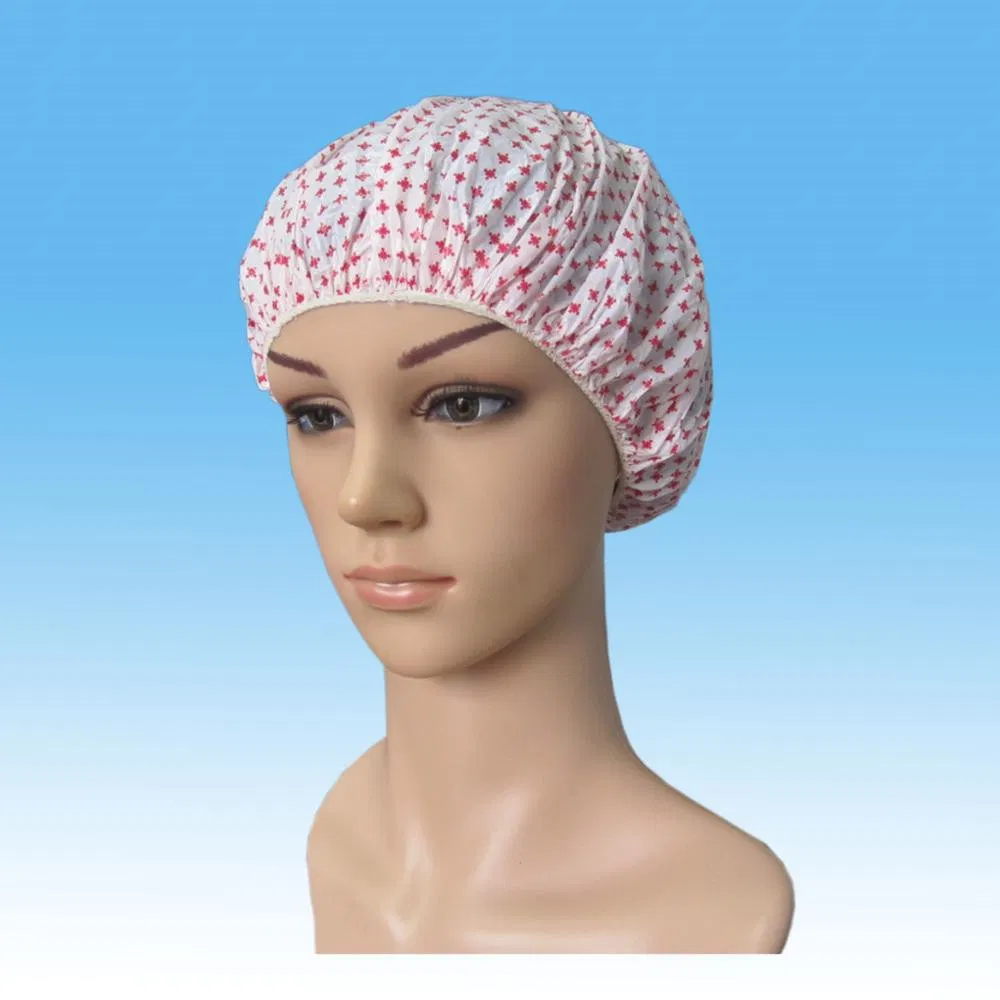 Hot Sale Transparent Disposable PE Hotel Shower Cap