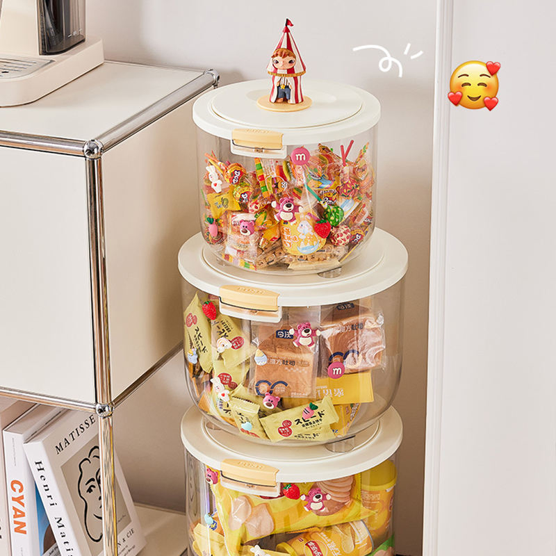 Dustproof Snack Bucket: Clear Food Storage for All Occasions