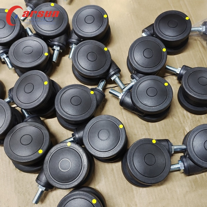Black 3 Inch Antistatic Medical Casters Special Conductive Casters for Hospital Equipment and Instruments