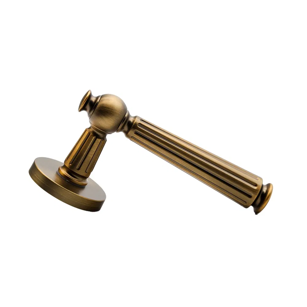 Building Hardware Goods Vintage Zinc Alloy Split Door Lever Handle Door Lock Door Handle Door Hardware for Wooden Door