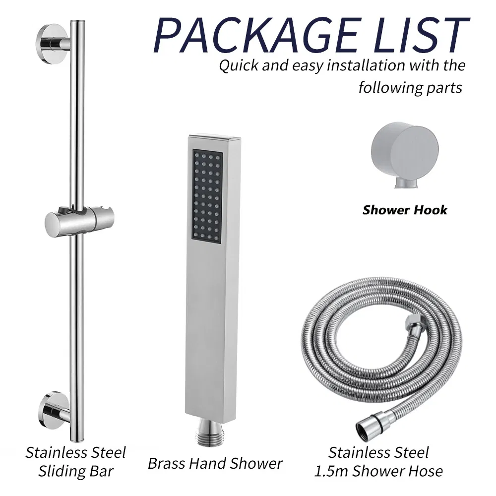 Adjustable Handheld Hand Shower Bar with Adjustable Bar
