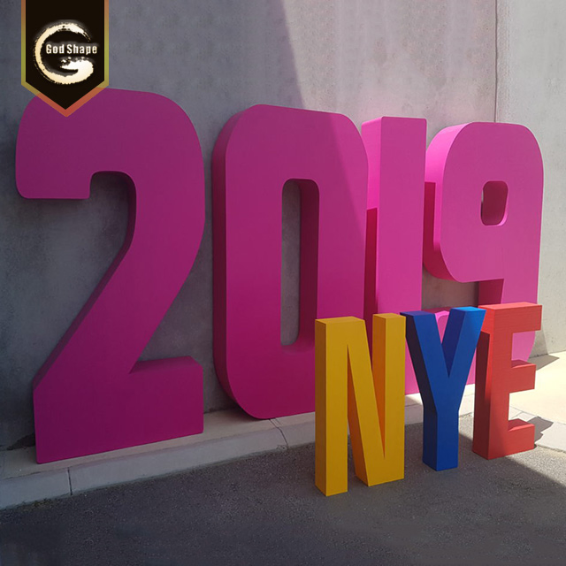 Metal Big Letters Sign Customized Large 3D Letter Sign Stand 3D Advertising Equipment Outdoor