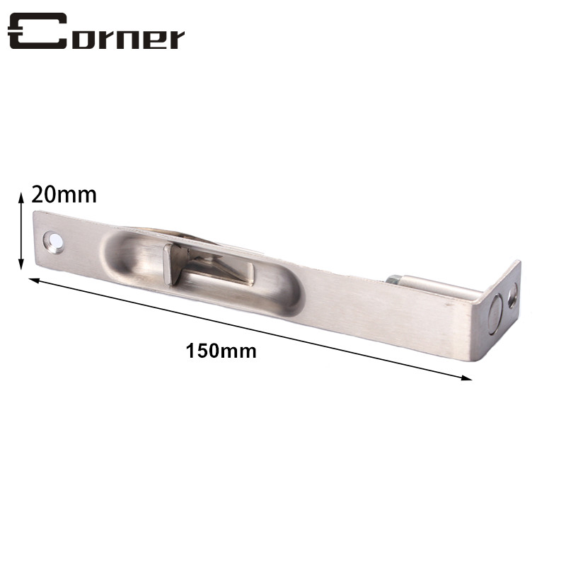 High Quality Stainless Steel Door Flat Bolt Sliding Door Bolts Door Hardware