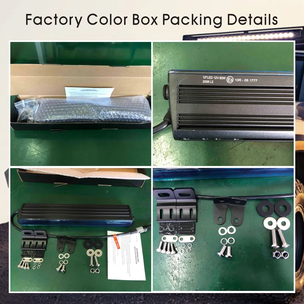 Diamond LED Slim Light Bar Series — 14" 60W and 20" 90W, ECE R112 Approved