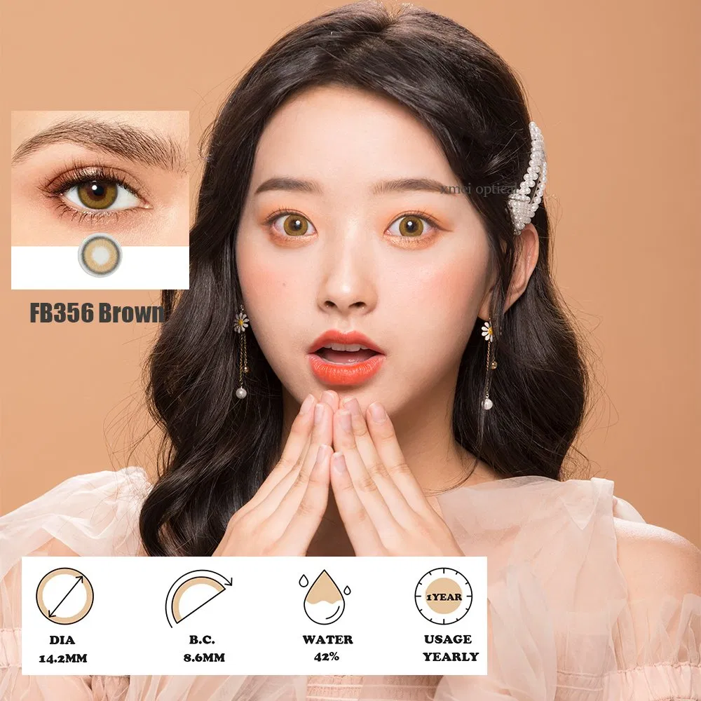 Asian Women Beauty Eye Colored Contact Lenses