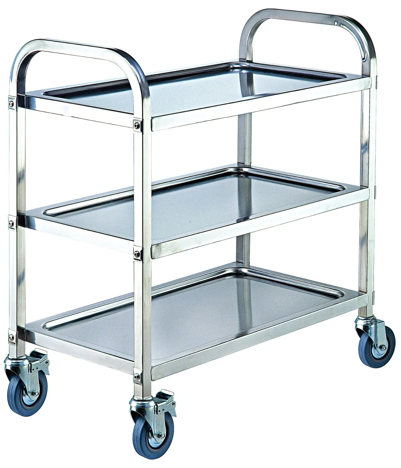 Premium European Style 5-Layer Dinning Cart Stainless Steel