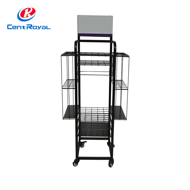 High Quality Floor Standing Metal Wire Umbrella Display Stand Rack