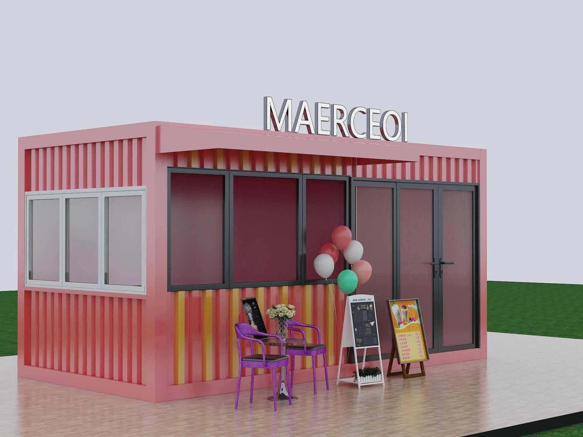 20FT Shipping Container Restaurant Container Coffee Shop Kiosk Bar