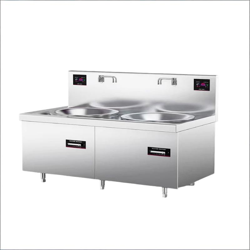 Stainless Steel Food Factory Cast Iron Wok Stand Electric Stove for Restaurant