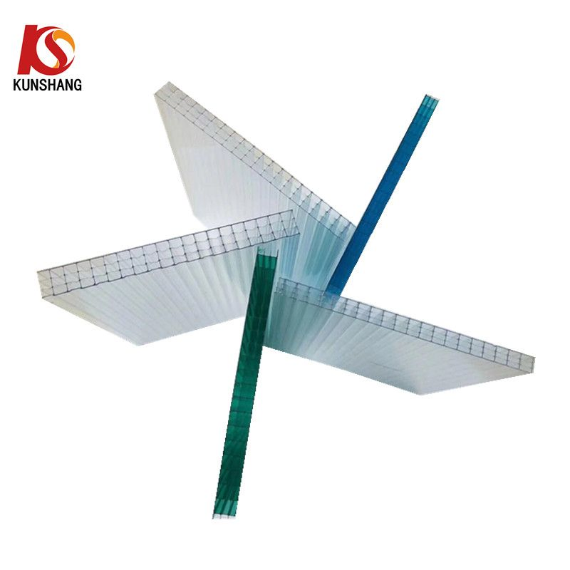 Twinwall Tripe Wall Polycarbonate Sheet Plastic Multi Wall PC Hollow Sheet