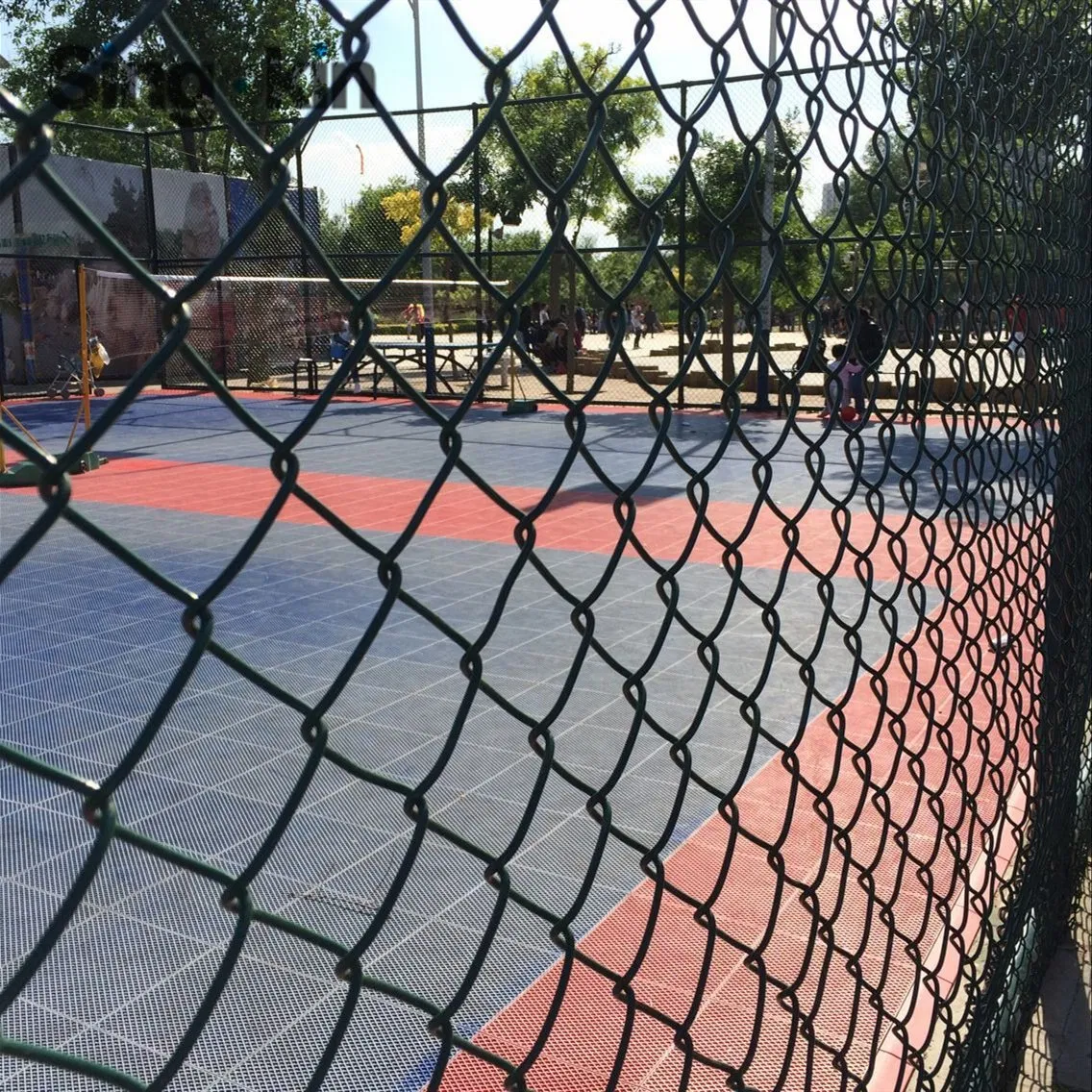 Residential 6 FT 8FT 3m Basketball Court Chain Link Fence